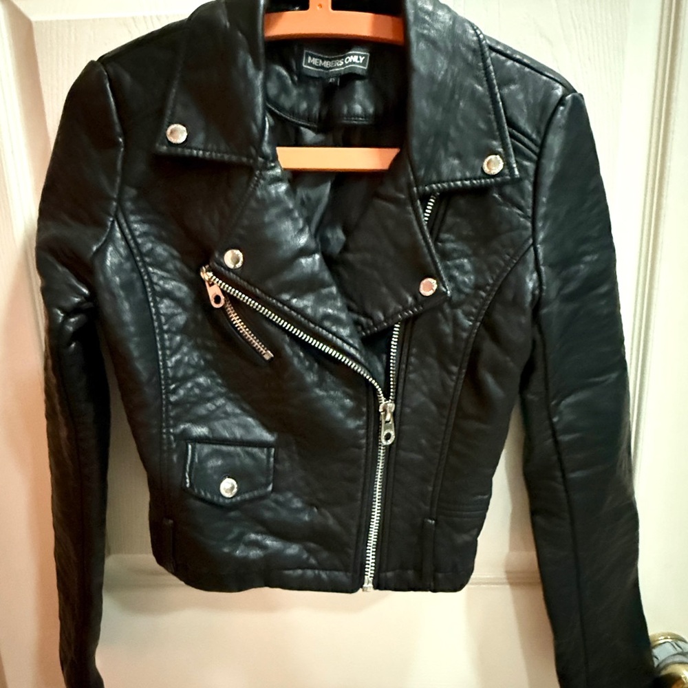 Members Only Black Leather Jacket
